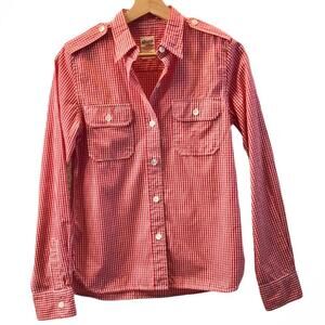 Adriana Goldschmeid Red Gingham Button Down